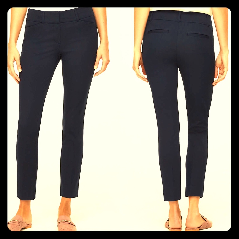 LOFT MODERN SKINNY ANKLE PANT, NAVY